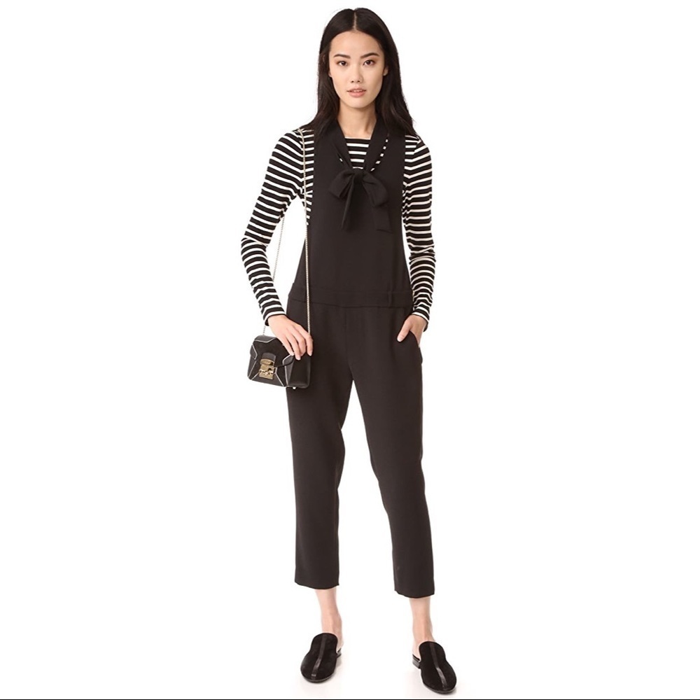 [Laveer] NWT Classic Black Scarf Jumpsuit